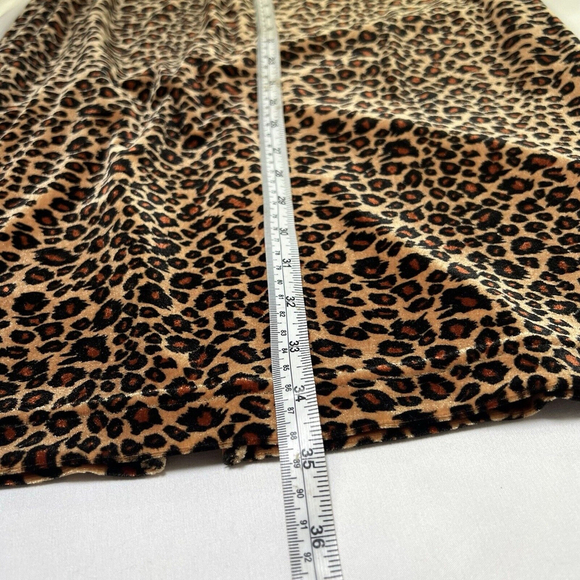 Sag Harbor Maxi Skirt S Leopard Print Elastic Waist Classic Holiday - Picture 10 of 11